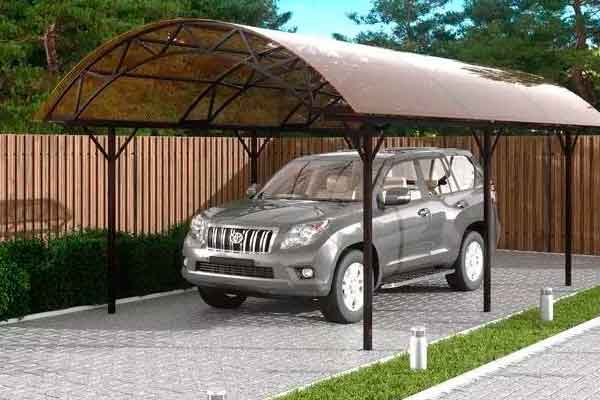 Доставка навесов и козырьков